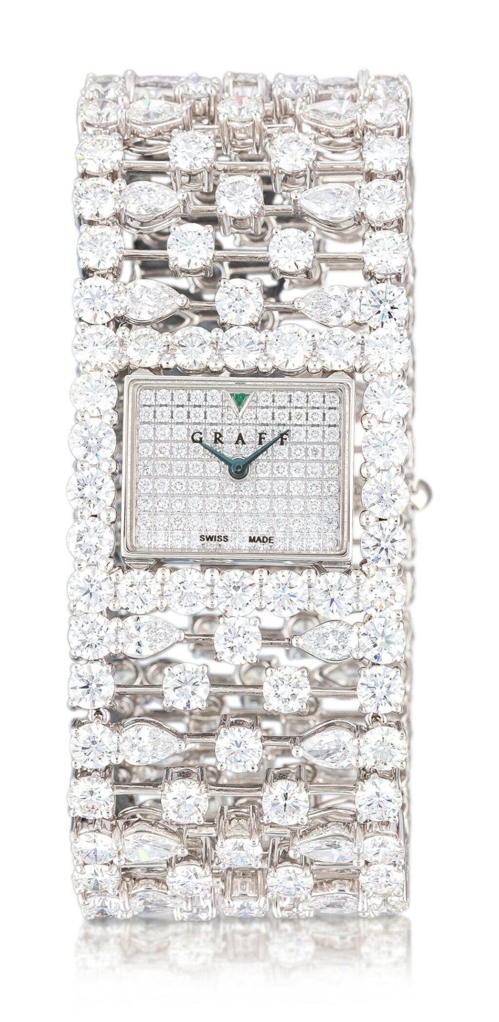 View full screen - View 1 of Lot 1027. 'Graff Lace' Reference MA20WGDD, Limited Edition White Gold and Diamond-Set Wristwatch | 格拉夫| Graff Lace編號MA20WGDD,限量版白金鑲鑽石腕表,約2010年製.