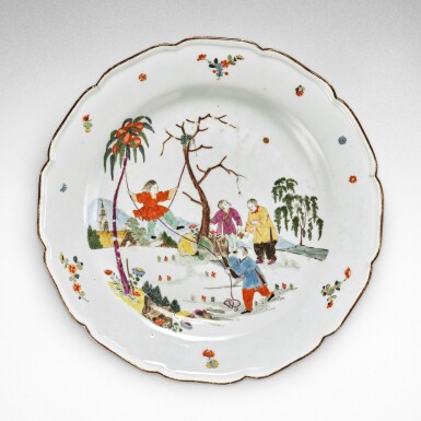 View full screen - View 1 of Lot 45. A Meissen 'Earl of Jersey service'-type plate, Circa 1735.