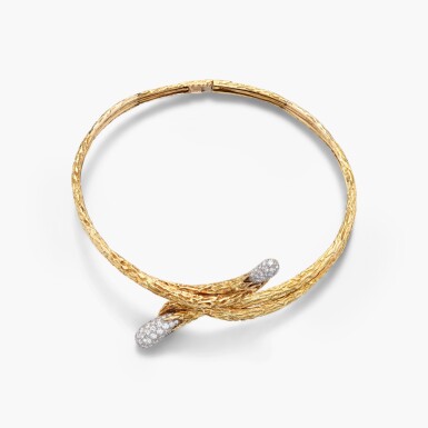 View full screen - View 1 of Lot 926. Gold and Diamond ‘Serpent de Bohème’ Choker.