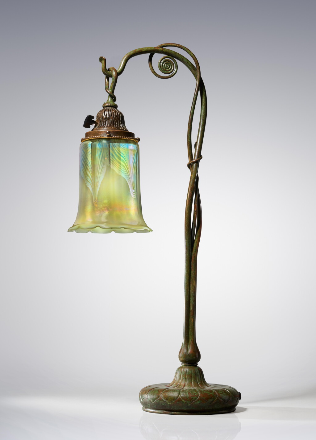 View full screen - View 1 of Lot 214. "Twisted Stem" Table Lamp.
