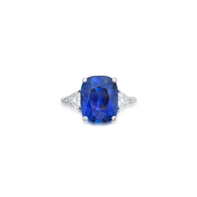 View full screen - View 1 of Lot 104. Sapphire and Diamond Ring.