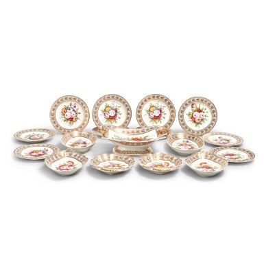 View full screen - View 1 of Lot 174. A Spode Porcelain Part-Dessert service, Circa 1820.