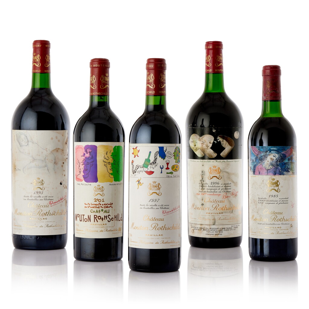View full screen - View 1 of Lot 6358. Château Mouton Rothschild "Vertical" (6 BT).
