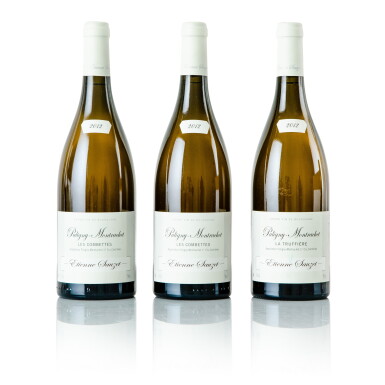 View full screen - View 1 of Lot 285. Puligny Montrachet, Les Combettes & Les Truffières 2012 Etienne Sauzet.
