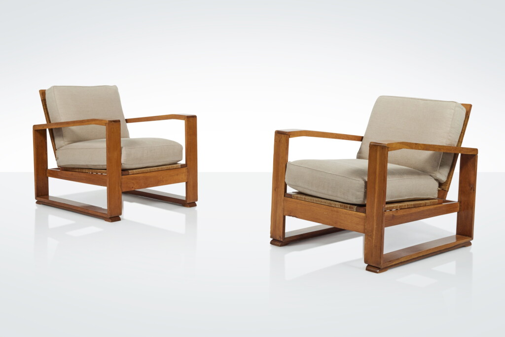 View full screen - View 1 of Lot 491. Pair of Lounge Chairs.