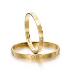 Pair of bangles, 'Love' , 1970