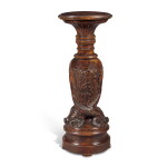 A French Walnut Pedestal, Late 19th Century