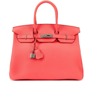 View full screen - View 1 of Lot 5574. Rose Lipstick Togo Birkin 35 Palladium Hardware, 2013.