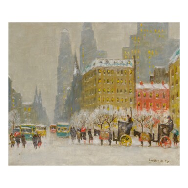 View full screen - View 1 of Lot 119. GUY CARLETON WIGGINS | THE HANDSOMES IN WINTER.