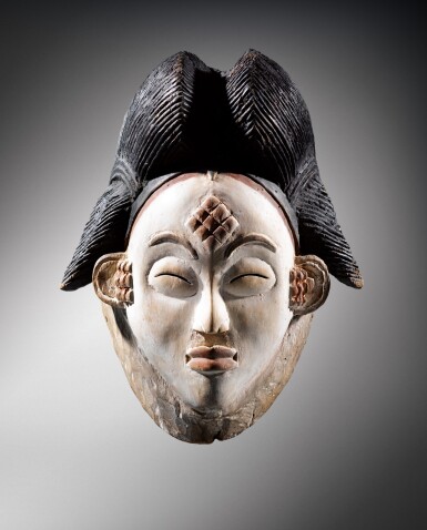 View full screen - View 1 of Lot 41. Masque, Punu, Gabon | Punu mukuya mask.