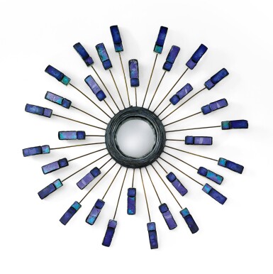 View full screen - View 1 of Lot 285. LINE VAUTRIN | "ÉTINCELLE" MIRROR.