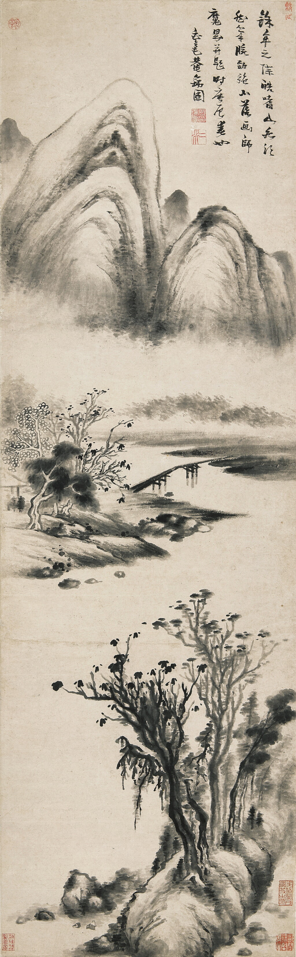 View full screen - View 1 of Lot 2548. Zhang Ruitu 1570-1641 張瑞圖 | Landscape 溪山秋晚圖.