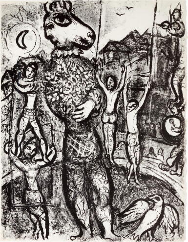 View full screen - View 1 of Lot 28. MARC CHAGALL | LE CIRQUE: ONE PLATE (M. 497; C. BKS. 68).