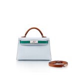 Bleu Brume, Vert Jade, Gold Epsom Mini Kelly II 20 Palladium Hardware, 2021