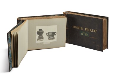 View full screen - View 1 of Lot 567. TWO PHOTOGRAPH ALBUMS OF MISSION PELLIOT, EARLY TWENTIETH CENTURY.