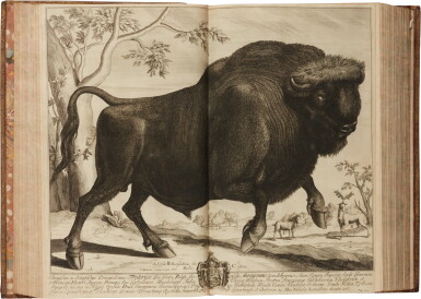 View full screen - View 1 of Lot 43. Caesar, Quae extant, London, Tonson, 1712, contemporary diced russia gilt.