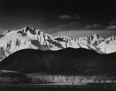 View full screen - View 1 of Lot 47. Winter Sunrise, Sierra Nevada from Lone Pine, California.