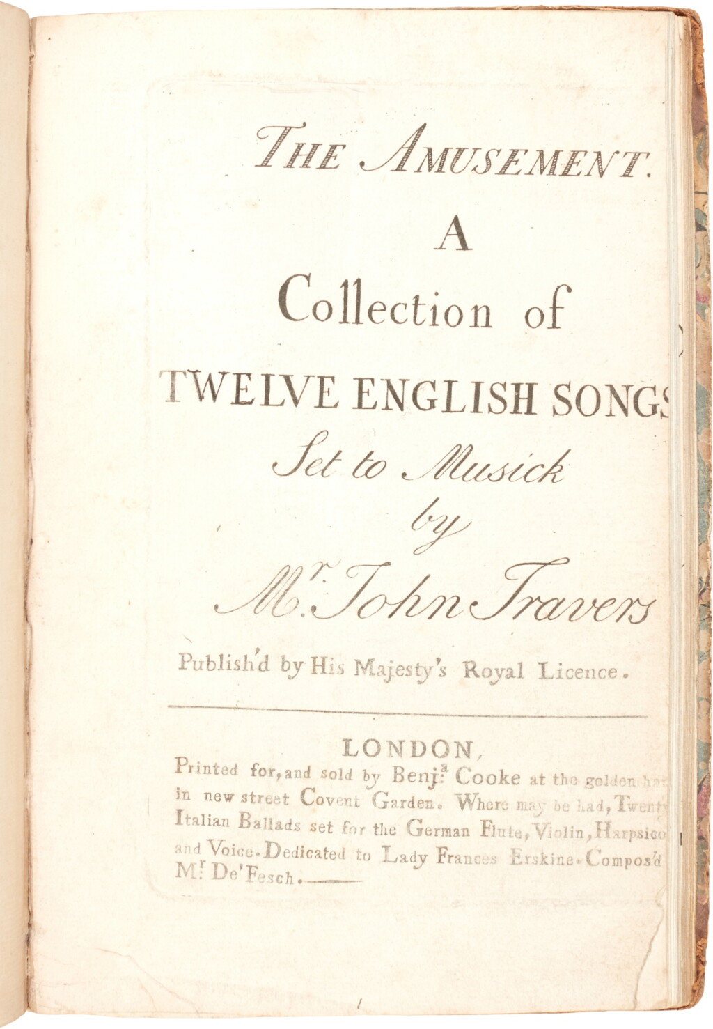 View full screen - View 1 of Lot 71. Song. Volume of eighteenth-century English song editions, including by Sheeles, Greene, Arne, Hayes, Travers and Stubley.