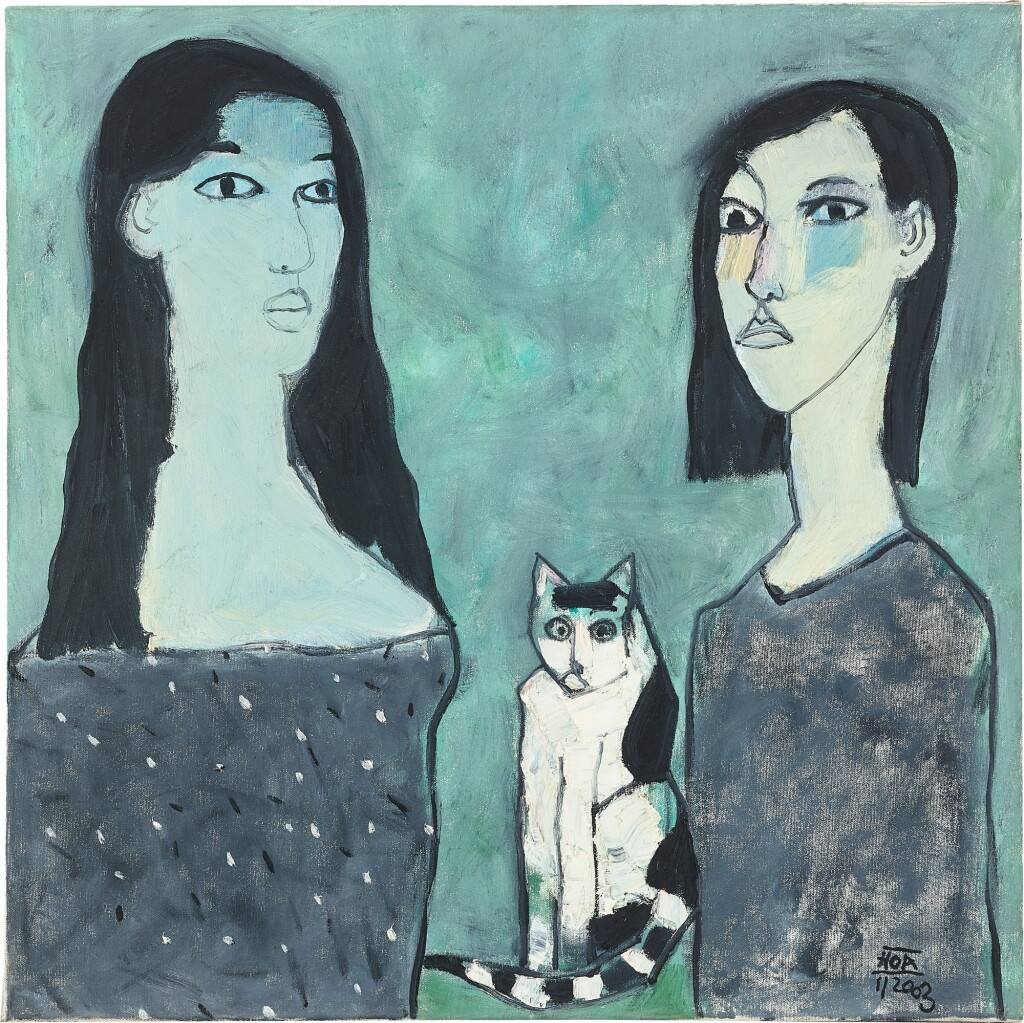 View full screen - View 1 of Lot 2037. Dang Xuan Hoa 鄧春和 | Two Sisters 姊妹.