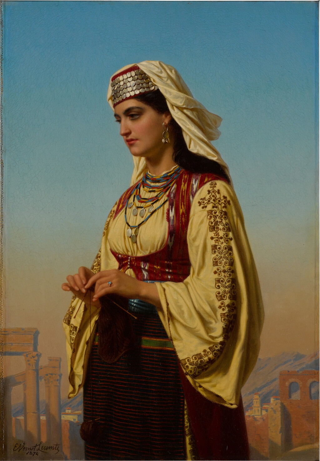 View full screen - View 1 of Lot 215. A Greek Beauty.