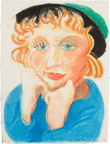 View full screen - View 1 of Lot 331. Celia with Green Hat (M.C.A.T. 268).