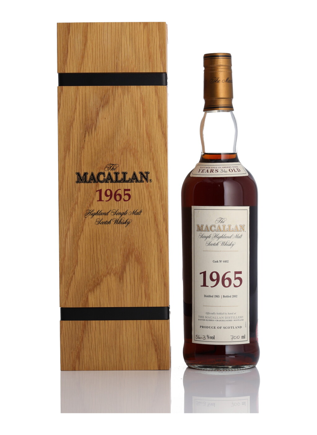 View full screen - View 1 of Lot 4. The Macallan Fine & Rare 36 Year Old 56.3 abv 1965 (1 Bottle 70cl).