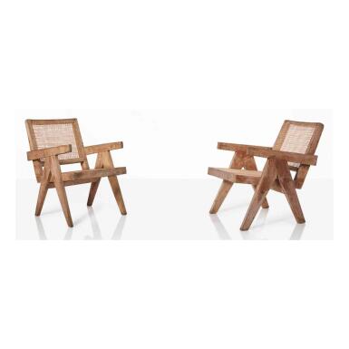 View full screen - View 1 of Lot 85. Pair of Easy Chairs, Model No. PJ-SI-29-A.