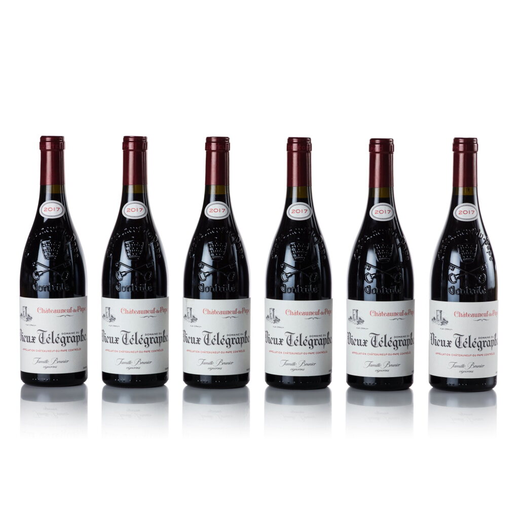View full screen - View 1 of Lot 228. Châteauneuf du Pape, Vieux Télégraphe, 'La Crau' 2017 (24 BT).