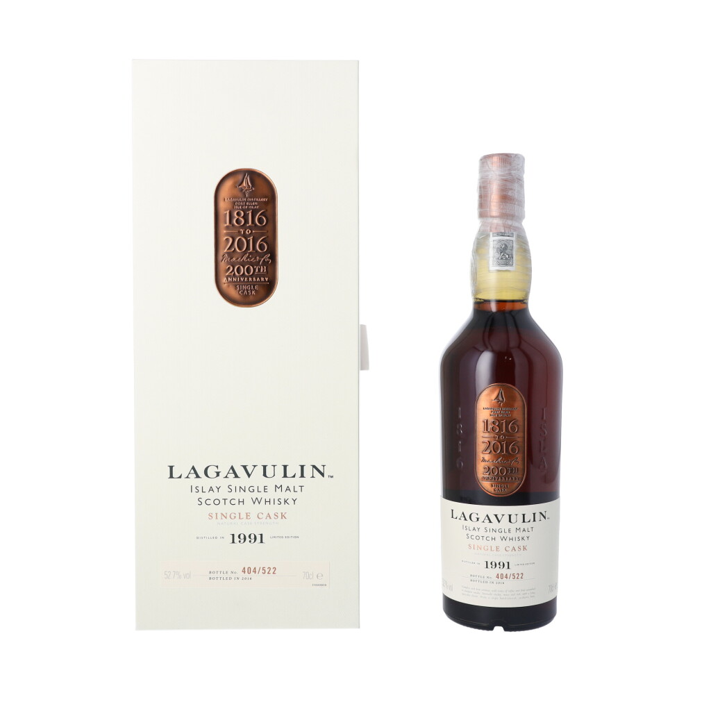 View full screen - View 1 of Lot 84. Lagavulin 200th Anniversary Edition 52.7 abv 1991 (1 BT70).