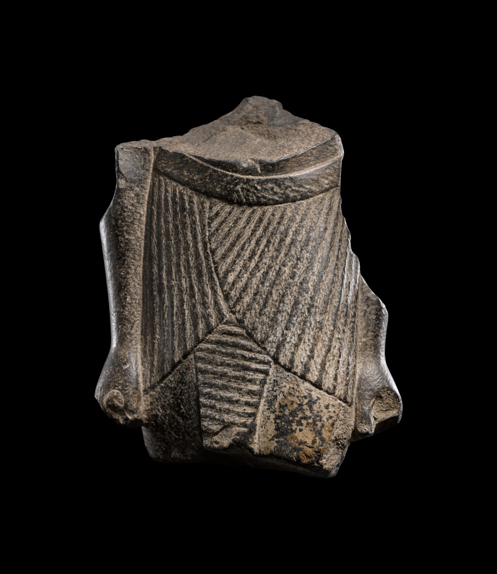 View full screen - View 1 of Lot 140. An Egyptian Basalt Torso of a Man, 26th/30th Dynasty, 664-342 B.C.
