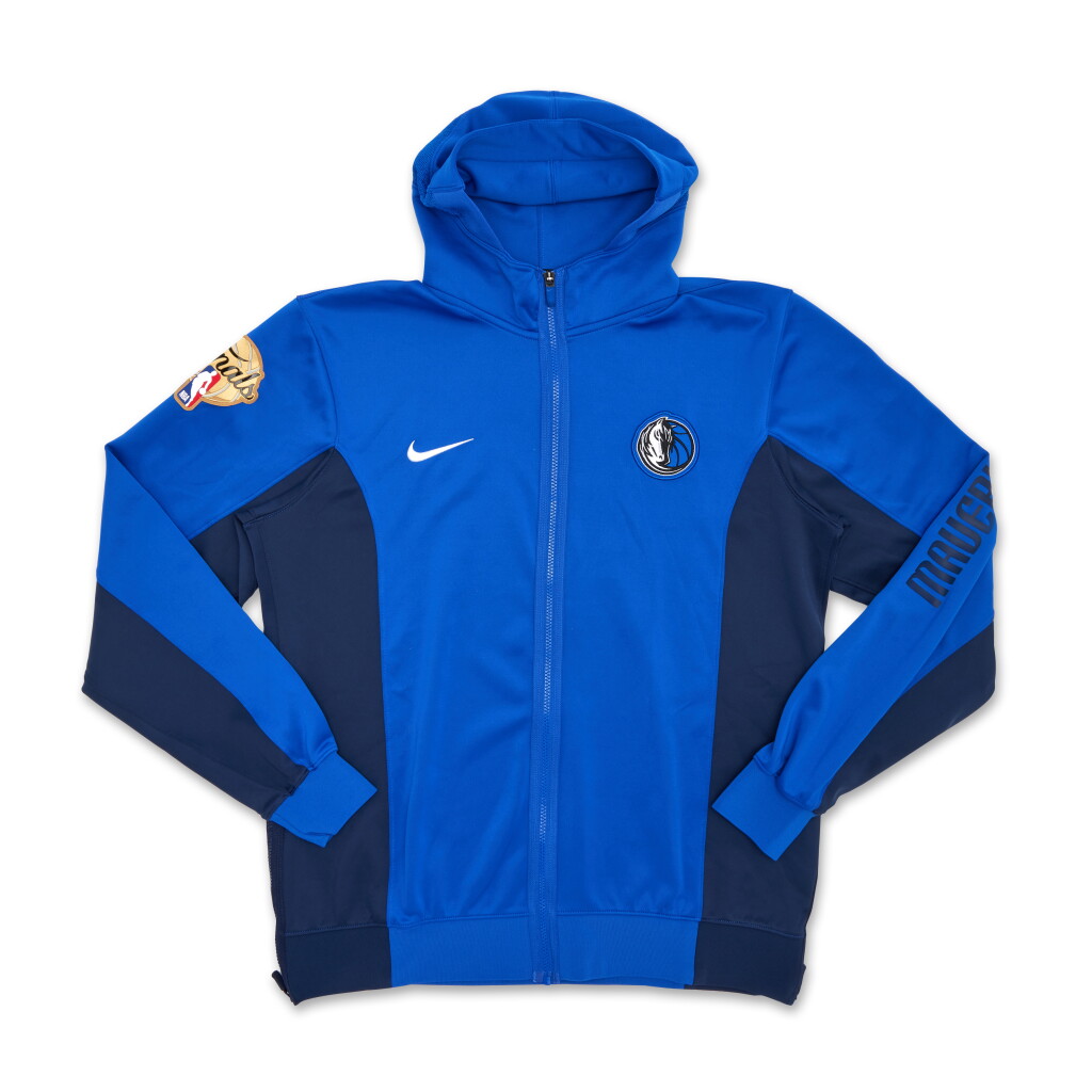 View full screen - View 1 of Lot 58. Luka Dončić Dallas Mavericks 2024 NBA Finals Game Worn Warm Up Jacket | Game 5 | Double-Double.
