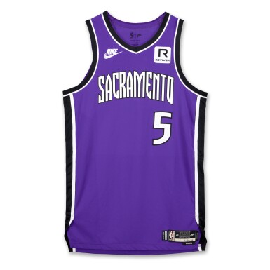View full screen - View 1 of Lot 235. De'Aaron Fox Sacramento Kings 2024-2025 Game Worn Classic Edition Jersey .