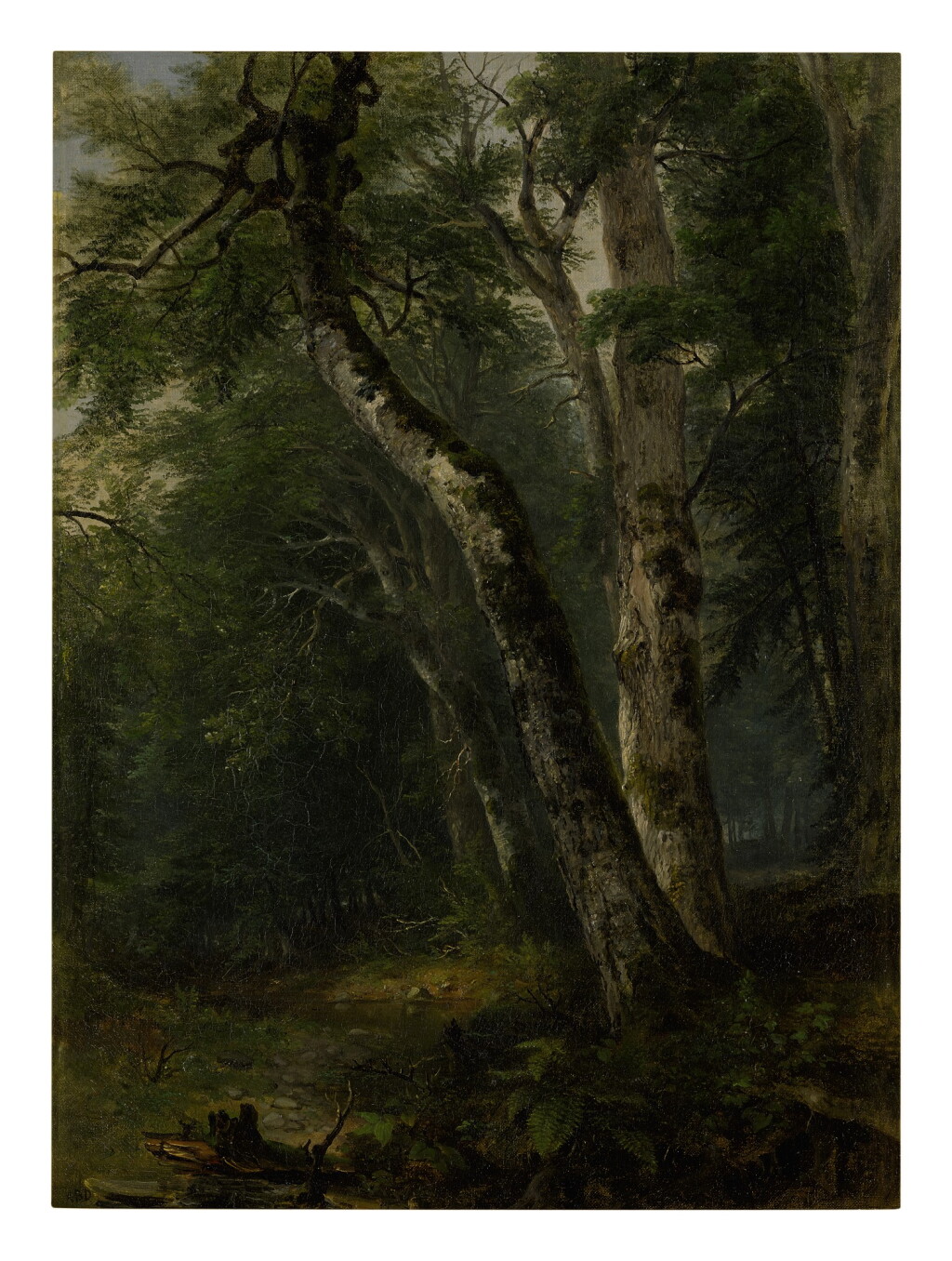 View full screen - View 1 of Lot 22. ASHER BROWN DURAND | WOODLAND INTERIOR.