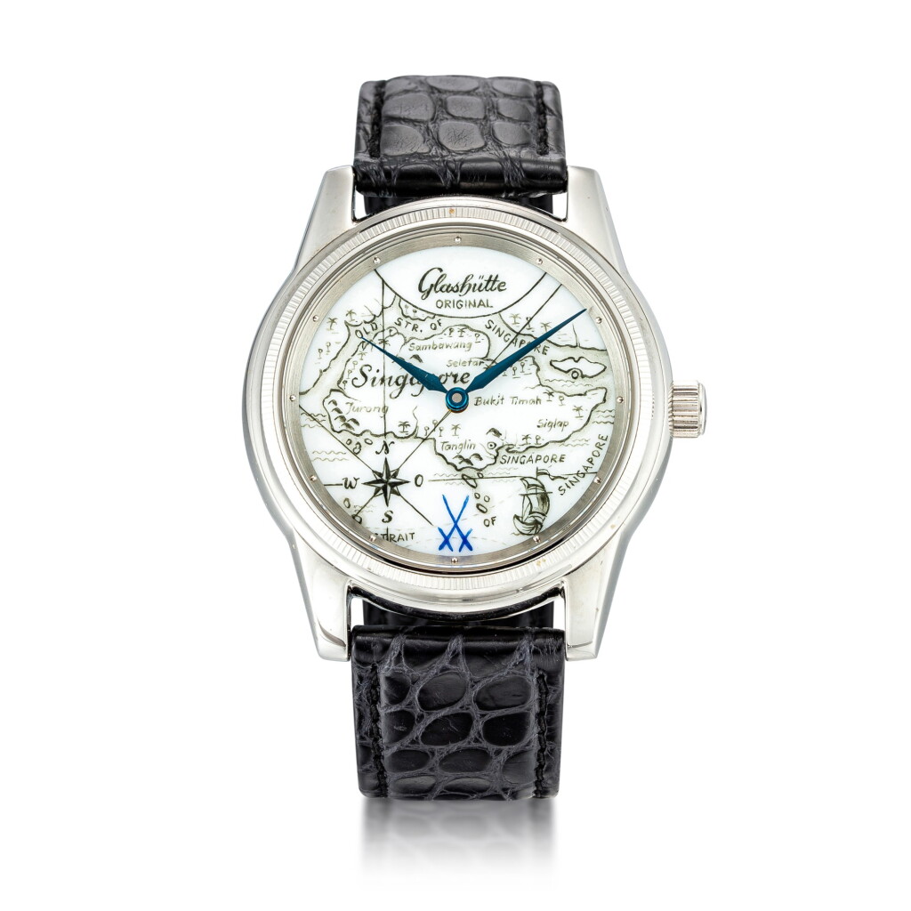 View full screen - View 1 of Lot 8097. Glashütte | Klassik, Reference 49.08.02.02.06, A limited edition stainless steel wristwatch with porcelain dial, Circa 2005 | 格拉蘇蒂 | Klassik 型號49.08.02.02.06 限量版精鋼腕錶,備陶瓷錶盤,約2005年製.