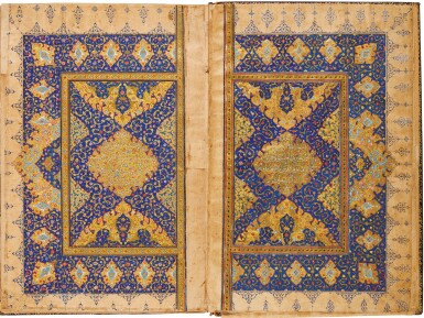 View full screen - View 1 of Lot 136. A LARGE ILLUMINATED QUR’AN, INDIA, MUGHAL, 16TH CENTURY.