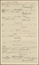 Lalo Schifrin | Print Depicting Musical Passages from Famous Film Scores