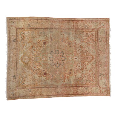 View full screen - View 1 of Lot 600. A Kashan Mohtasham Carpet, Central Persia, Circa 1870.