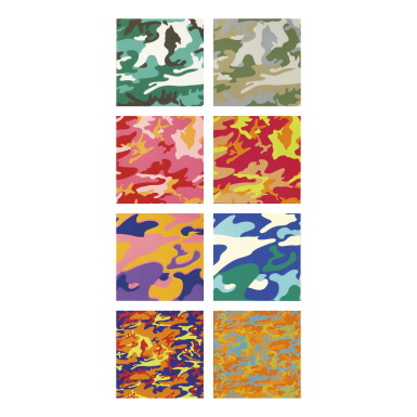 View full screen - View 1 of Lot 18. ANDY WARHOL | CAMOUFLAGE (F. & S. II.406 - 413).