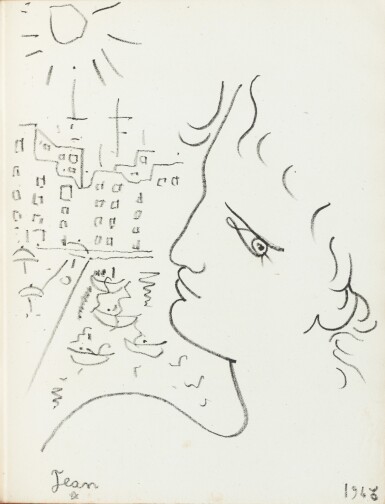 View full screen - View 1 of Lot 411. 4 ouvrages illustrés : Escales, Le secret professionnel, Deux travestis, Drôle de Ménage. Reliés..