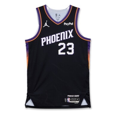 View full screen - View 1 of Lot 80. Jordan Goodwin Phoenix Suns 2026 NBA Playoffs Western Conference Round 1 Game Worn Statement Edition Jersey | Game 1.