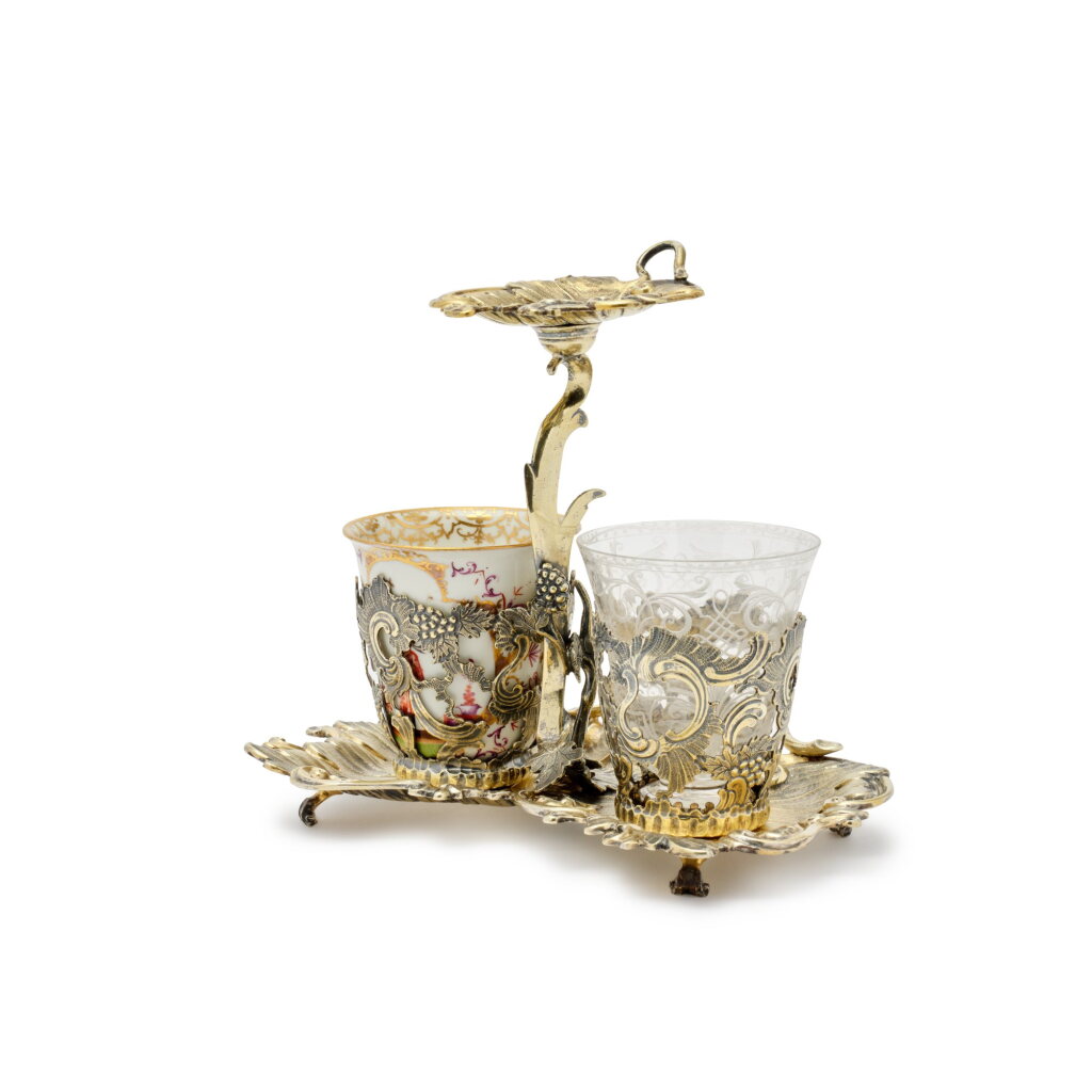 View full screen - View 1 of Lot 70. A Silver-Gilt Chocolate Set, Augsburg, Johann Jakob Adam, 1749-51.