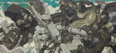 View full screen - View 1 of Lot 26. DEAN CORNWELL | UNTITLED (CHAOS AT SEA).