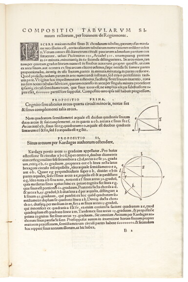 View full screen - View 1 of Lot 216. Peurbach, Tractatus super propositiones Ptolemaei de sinubus & chordis, Nuremberg, 1541, later wrapper.
