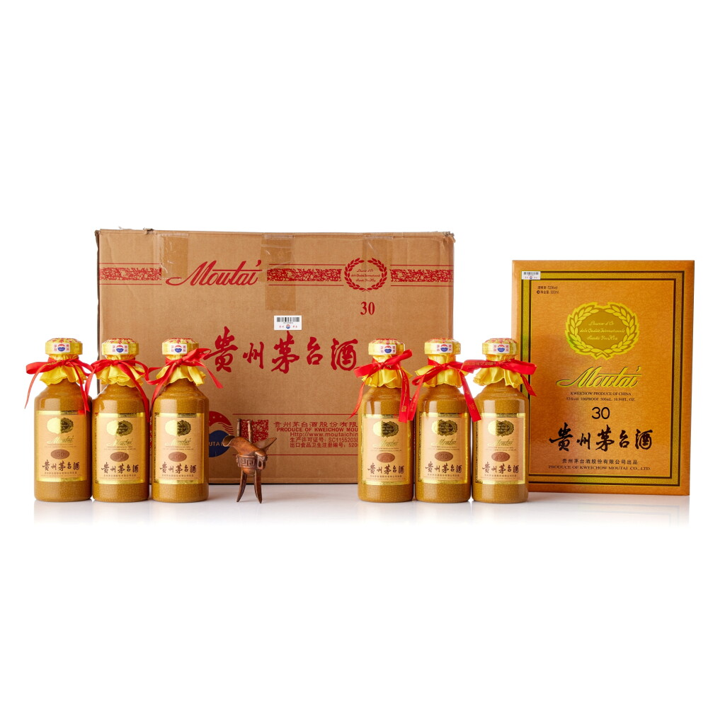 View full screen - View 1 of Lot 6895. 2021年產30年貴州茅台酒 Kweichow Moutai Aged 30 Years 2021 (6 BT50).