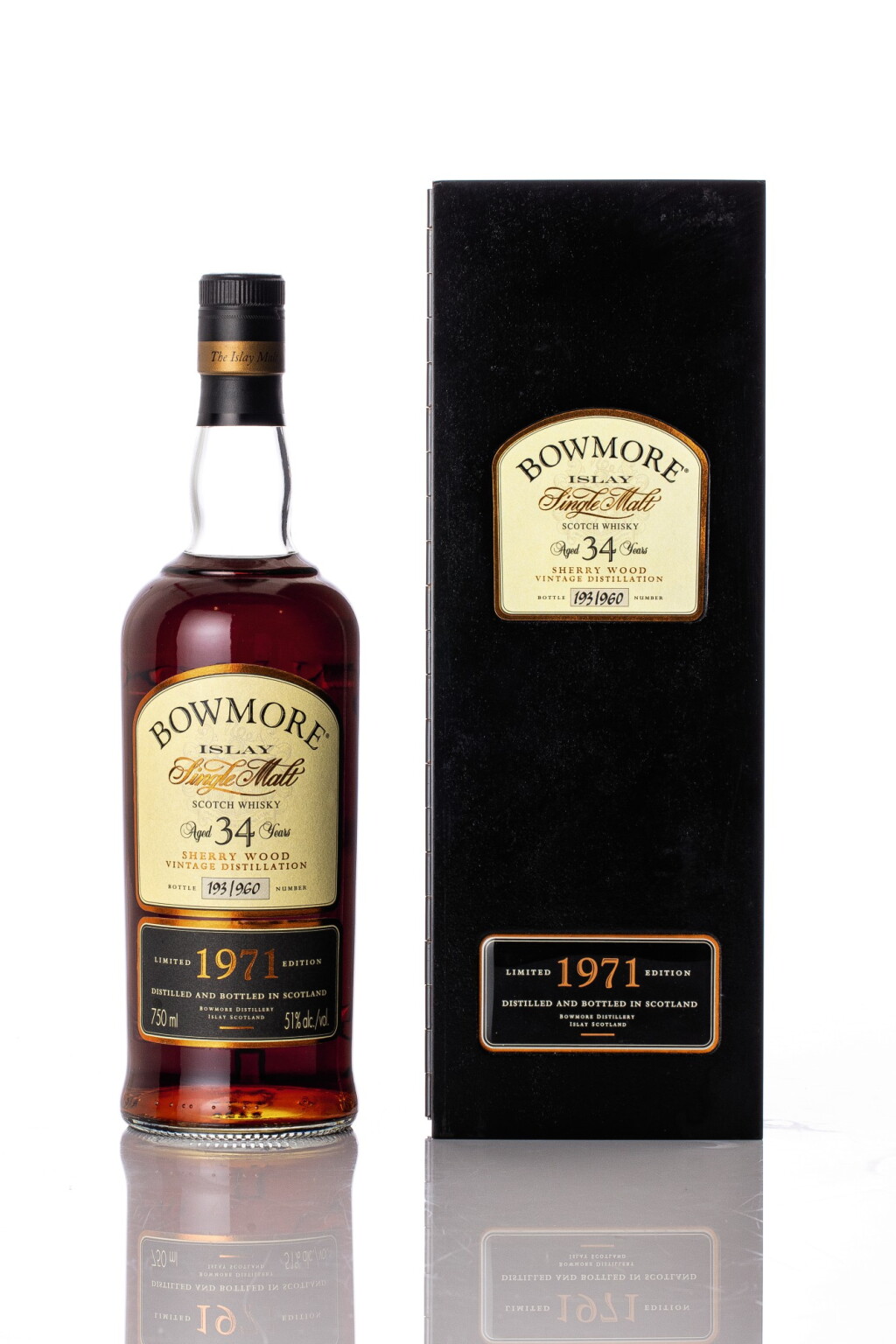 View full screen - View 1 of Lot 5502. Bowmore 34 Year Old 51.0 abv 1971 (1 BT75).