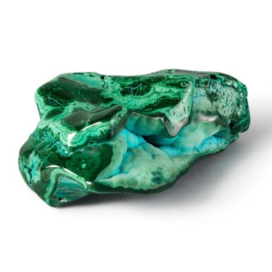 View full screen - View 1 of Lot 61. Malachite with Chrysocolla .