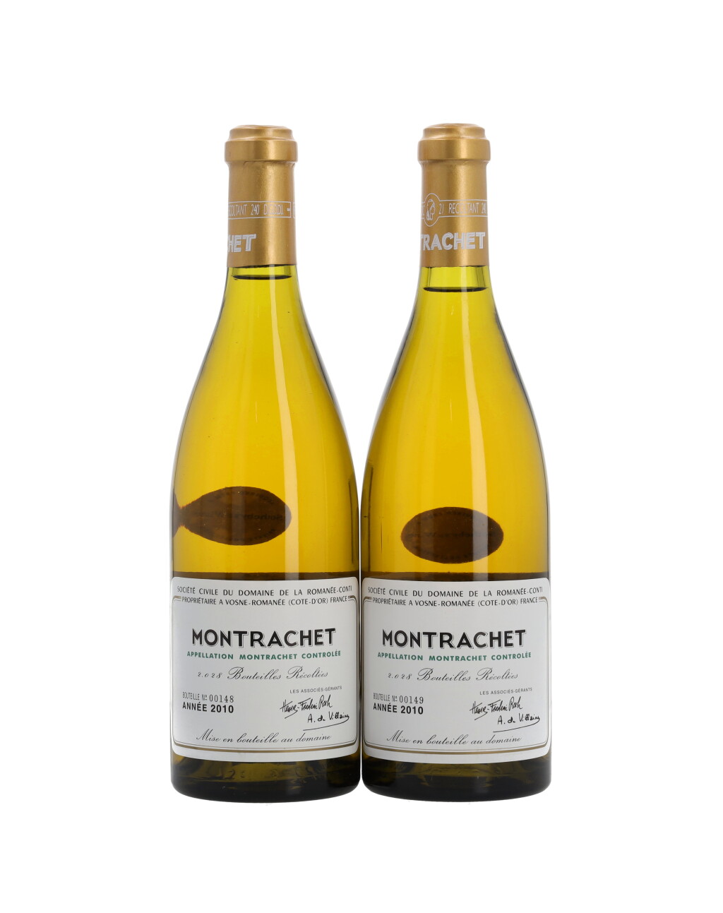 View full screen - View 1 of Lot 1048. Montrachet 2010 Domaine de la Romanée-Conti (2 BT).