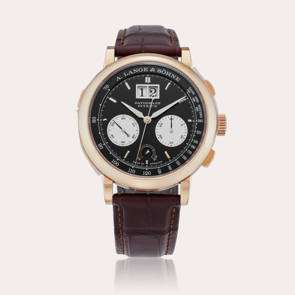 View full screen - View 1 of Lot 109. Reference 405.031 Datograph Up/Down | A pink gold flyback chronograph wristwatch with digital date display and power reserve indication, Circa 2022.
