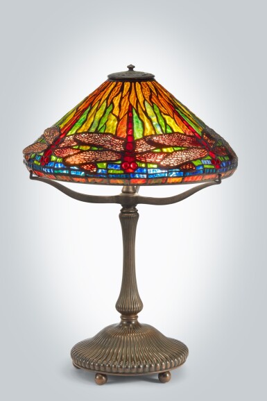 View full screen - View 1 of Lot 23. "Dragonfly" Table Lamp.
