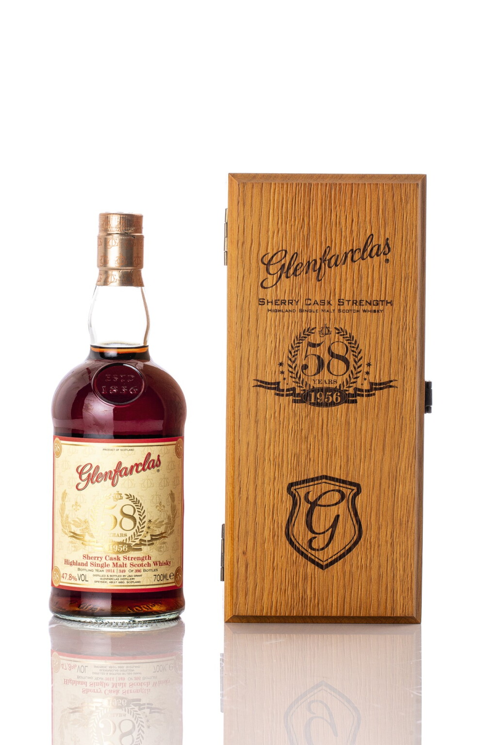 View full screen - View 1 of Lot 5533. Glenfarclas 58 Year Old 47.8 abv 1956 (1 BT70).